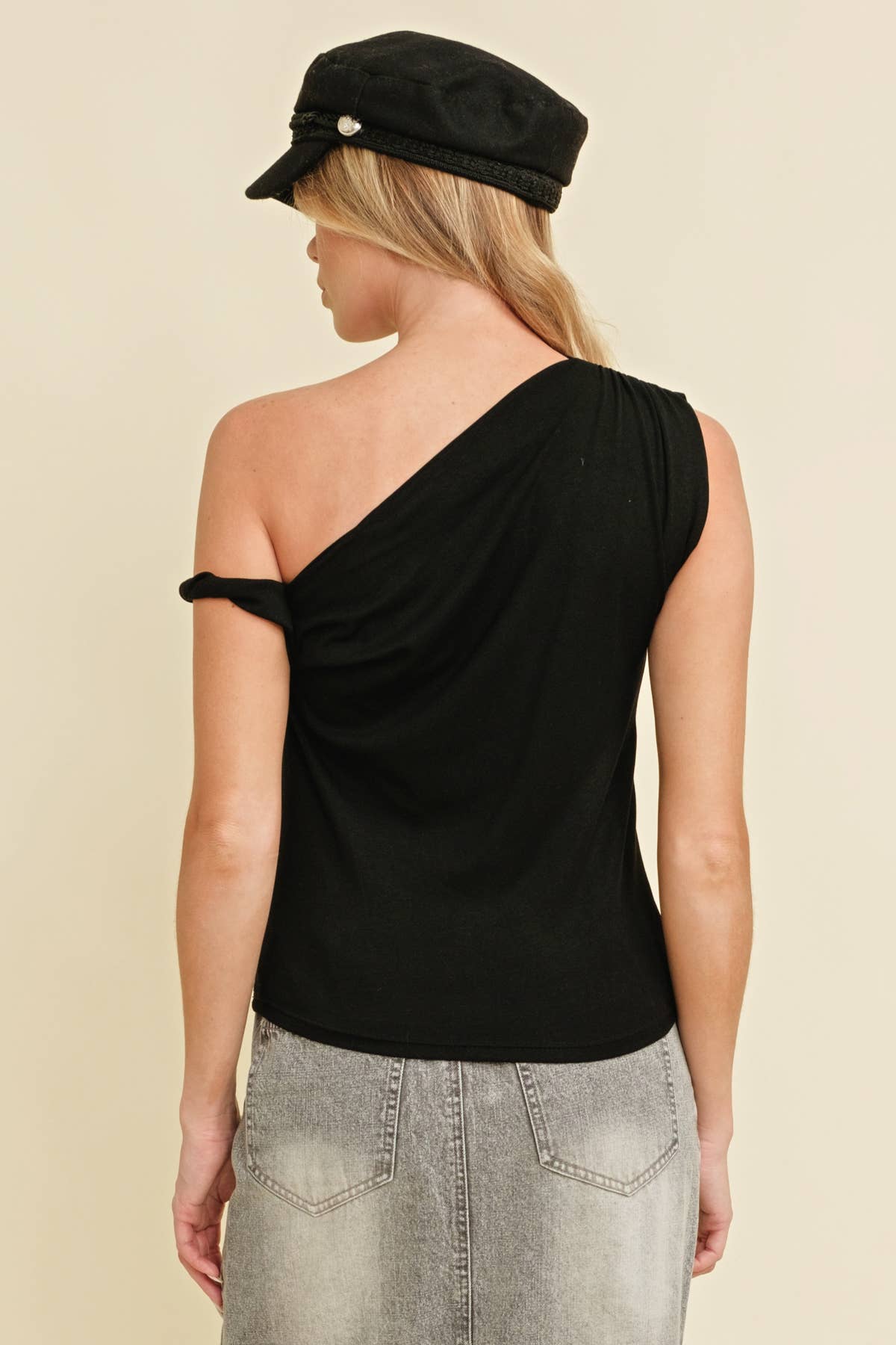 Off Shoulder Twist Detail Top