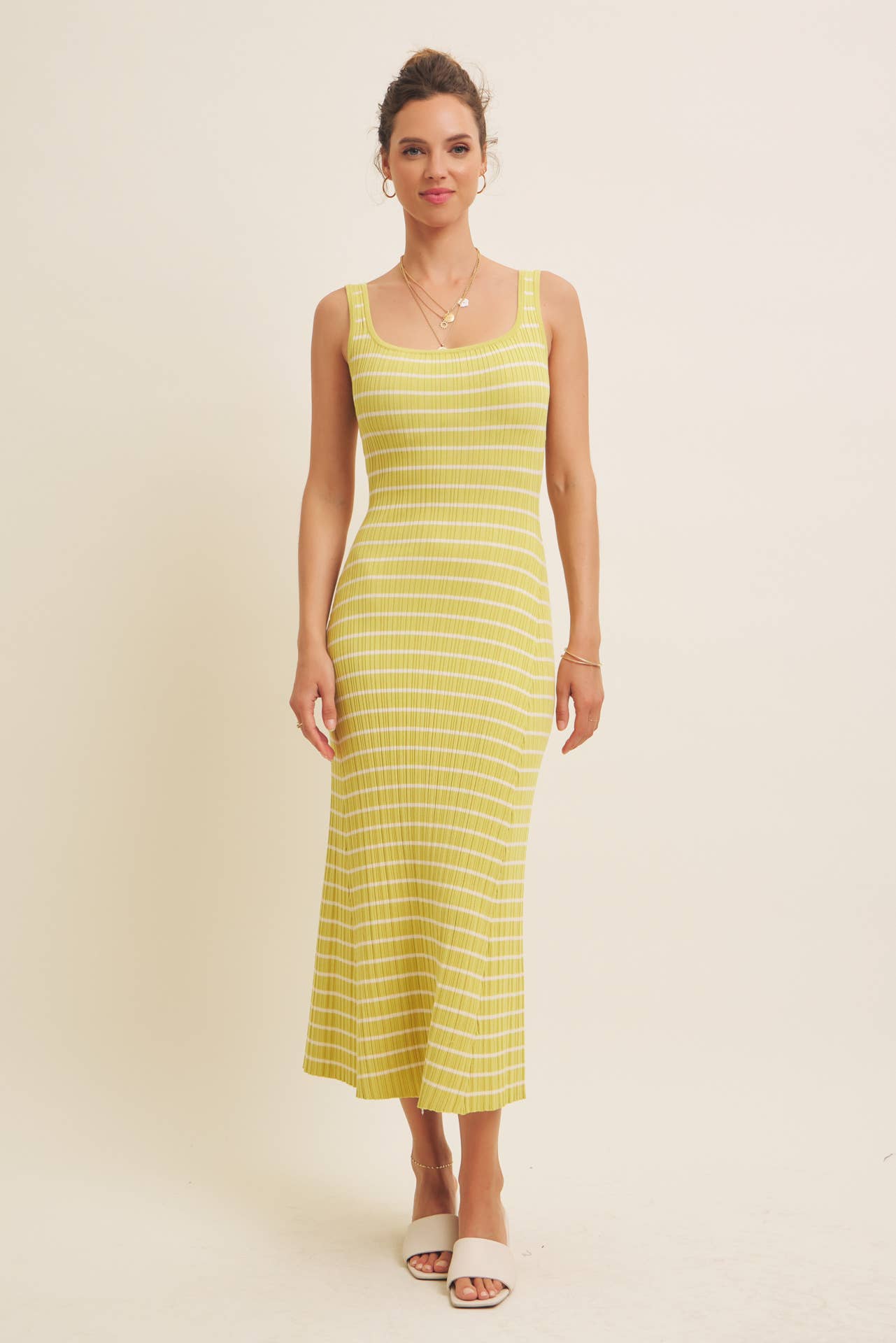 Fit & Flare Sweater Midi Dress
