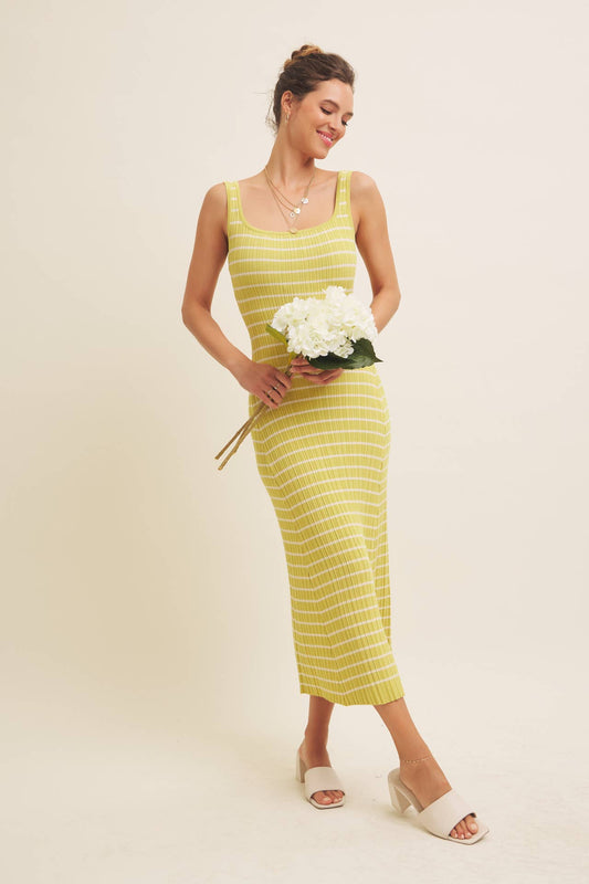 Fit & Flare Sweater Midi Dress