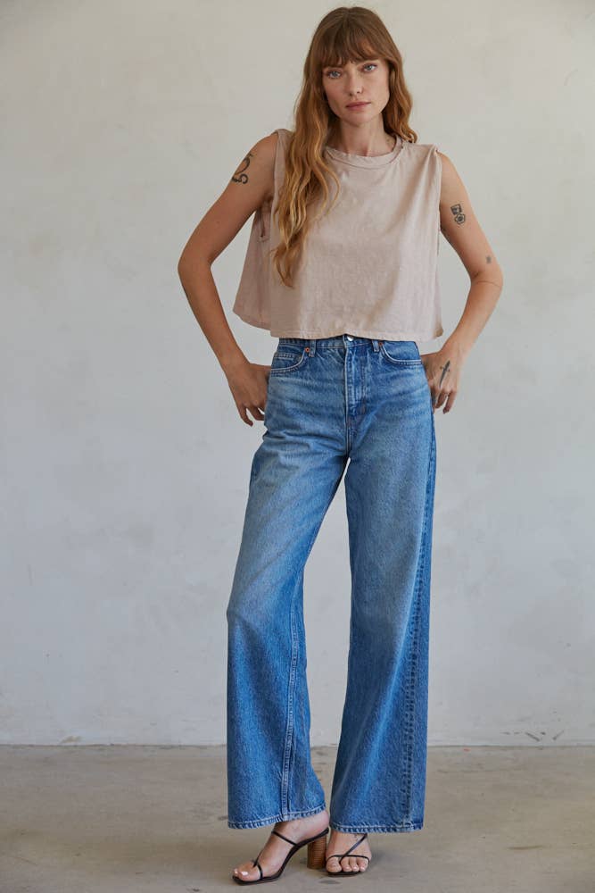 Knit Cotton Tank Top