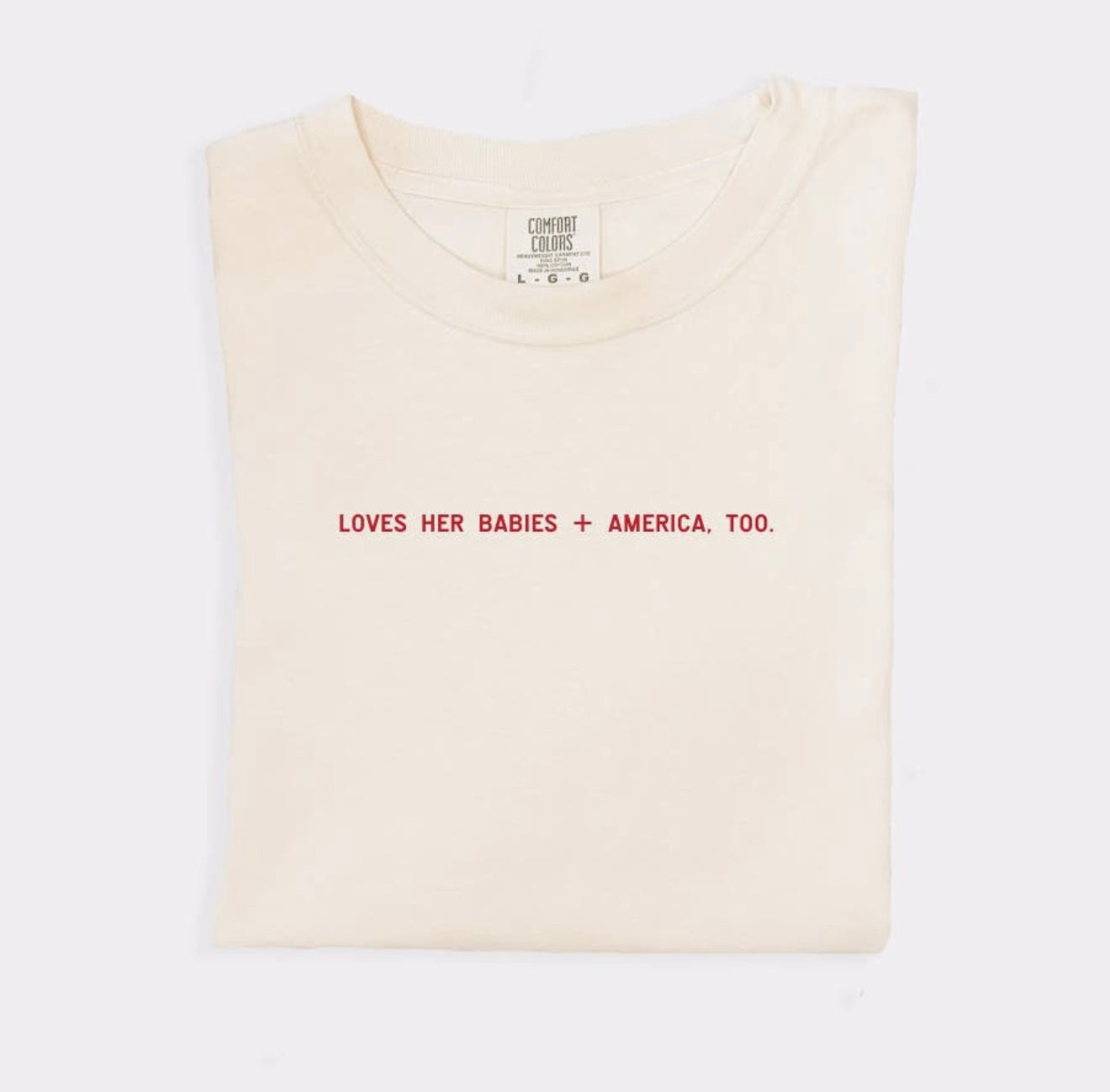 Loves Her Babies + America Tee