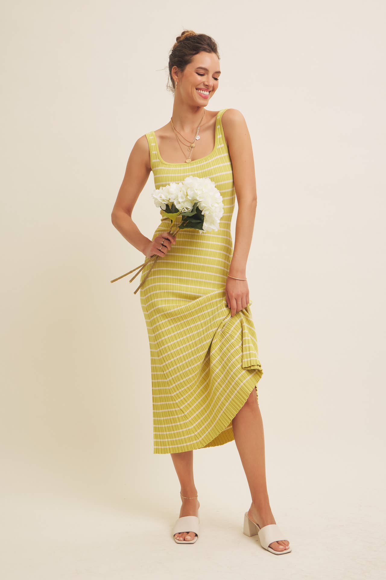 Fit & Flare Sweater Midi Dress