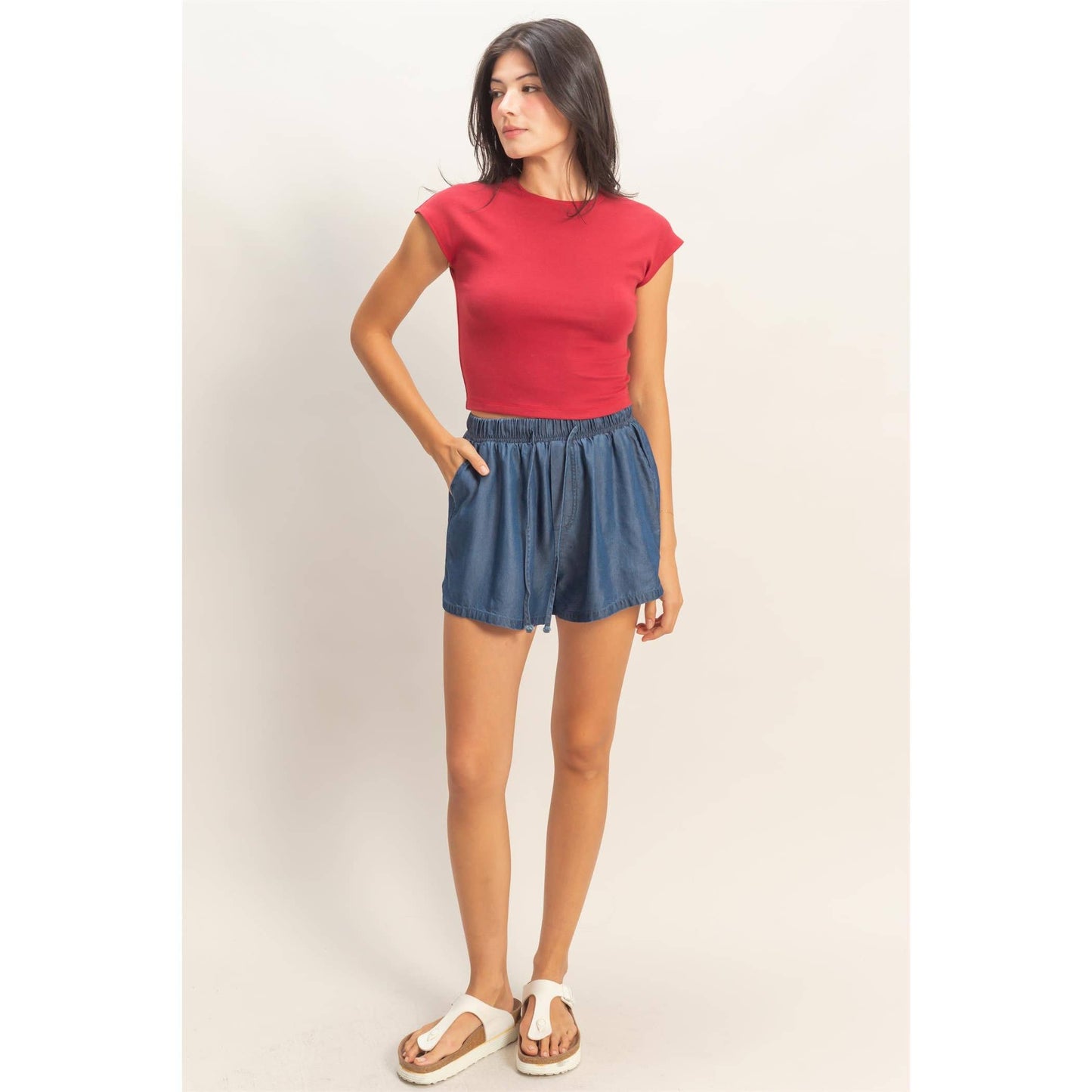Capped Sleeve Baby Tee